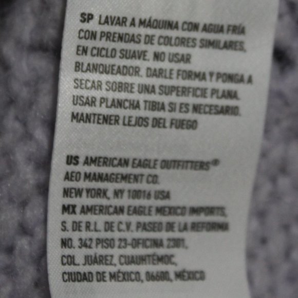 American Eagle Lavender Violet Hooded Sweater (263)🦋 - Picture 10 of 10